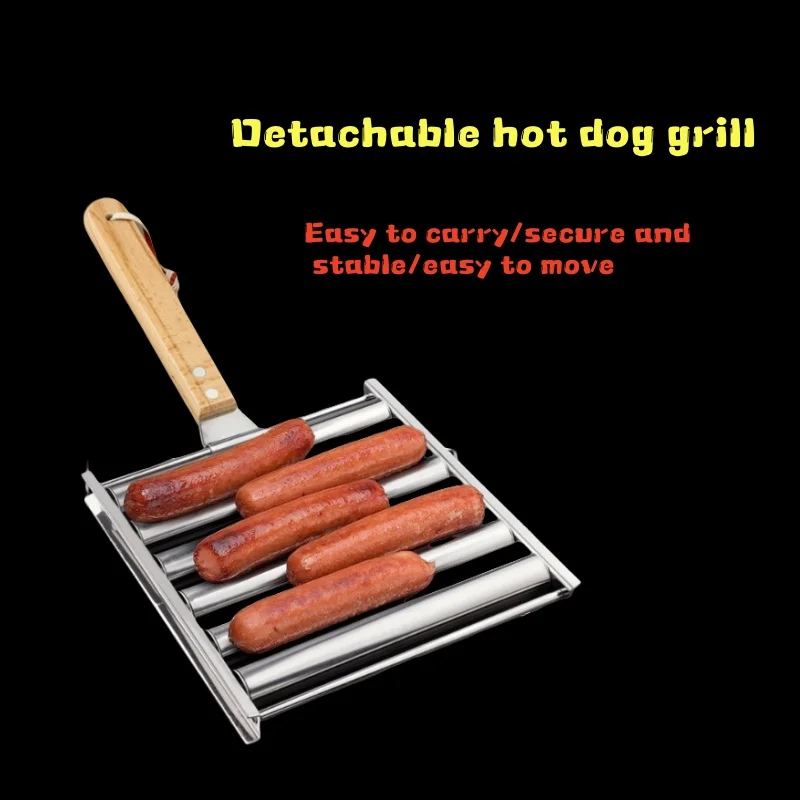 Hot Dog Roller Grill - أداة شواء النقانق (الهوت دوغ) مع