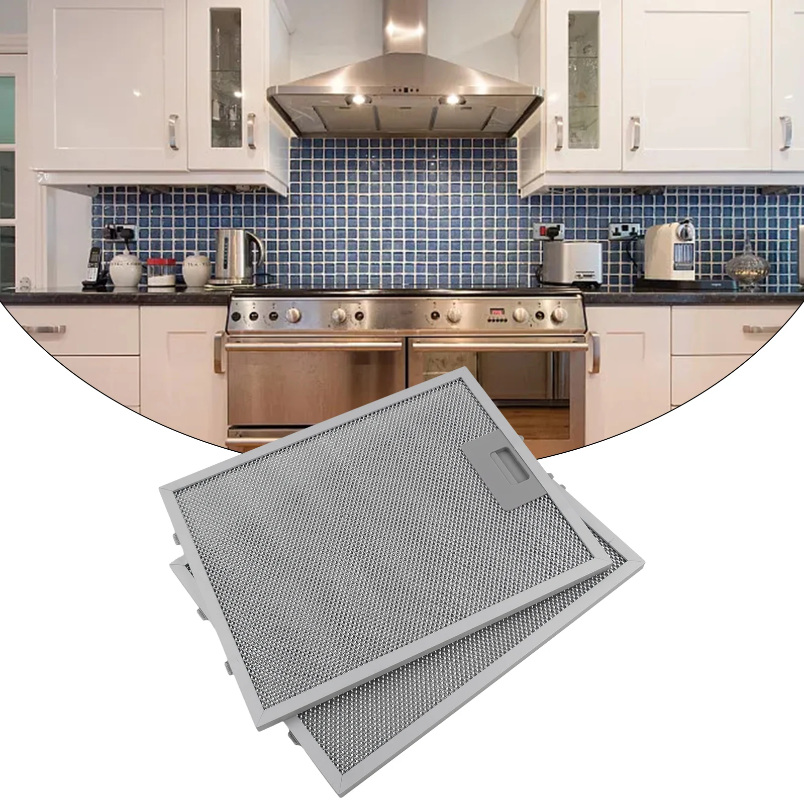 Commercial Kitchen Hood - 2 قطعة غطاء محرك السيارة مرشحات
