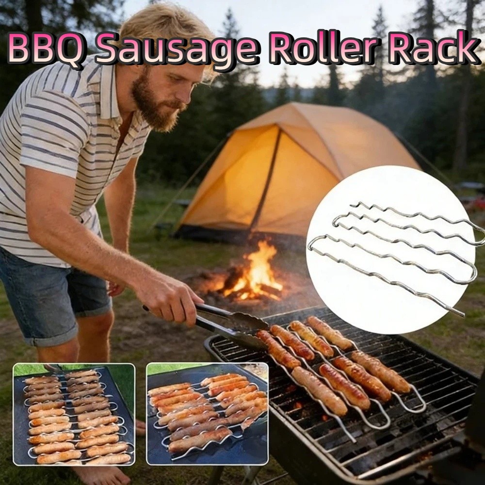 Hot Dog Roller Grill - رف أسطوانة سجق للشواء من الفولاذ