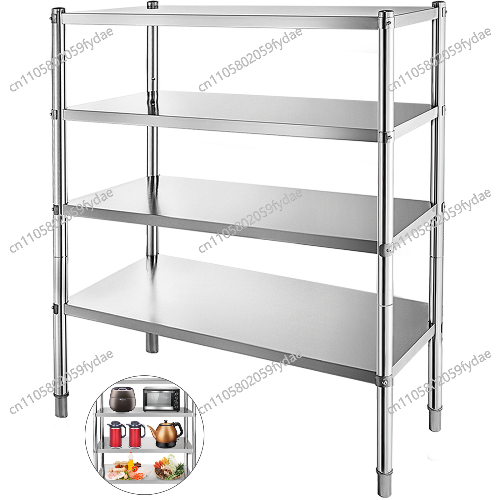 Commercial Kitchen Warehouse - رف تخزين تجاري من الفولاذ المقاوم