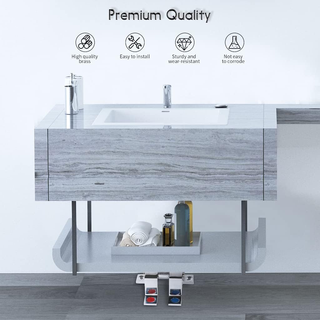 صمام دواسة نحاسي بمقبضين للماء - مراجعة Commercial Kitchen Designer وسعره