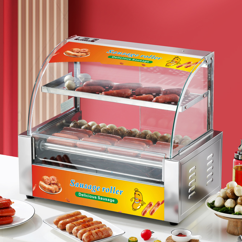 شواية هوت دوج وسجق كهربائية من - مراجعة Hot Dog Roller Grill وسعره