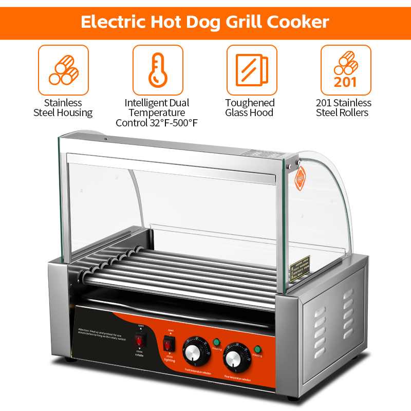 شواية هوت دوج وسجق كهربائية من - مراجعة Hot Dog Roller Grill وسعره
