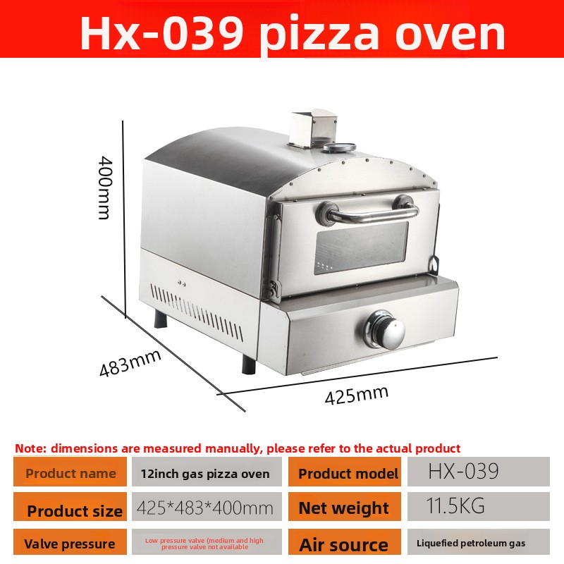 فرن بيتزا غاز محمول من الفولاذ - مراجعة Commercial Kitchen Oven وسعره