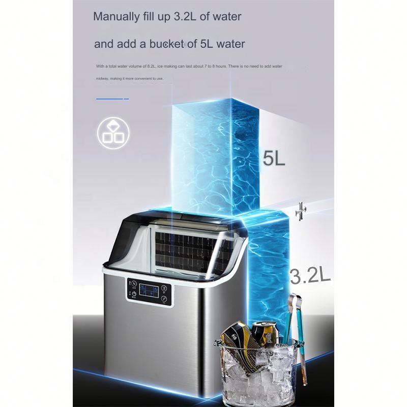 ماكينة صنع الثلج الاحترافية ال - مراجعة Commercial Kitchen Ice Machine وسعره