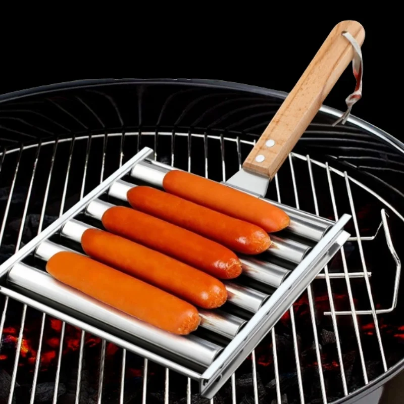 أداة شواء النقانق (الهوت دوغ)  - مراجعة Hot Dog Roller Grill وسعره