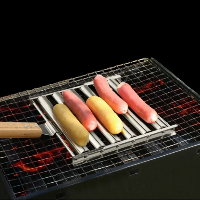 أداة شواء النقانق (الهوت دوغ)  - مراجعة Hot Dog Roller Grill وسعره