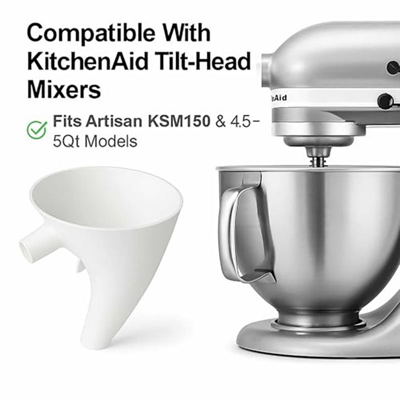 1 قطعة قمع دقيق بلون عشوائي مت - مراجعة Kitchenaid Mixer Artisan 5Qt وسعره