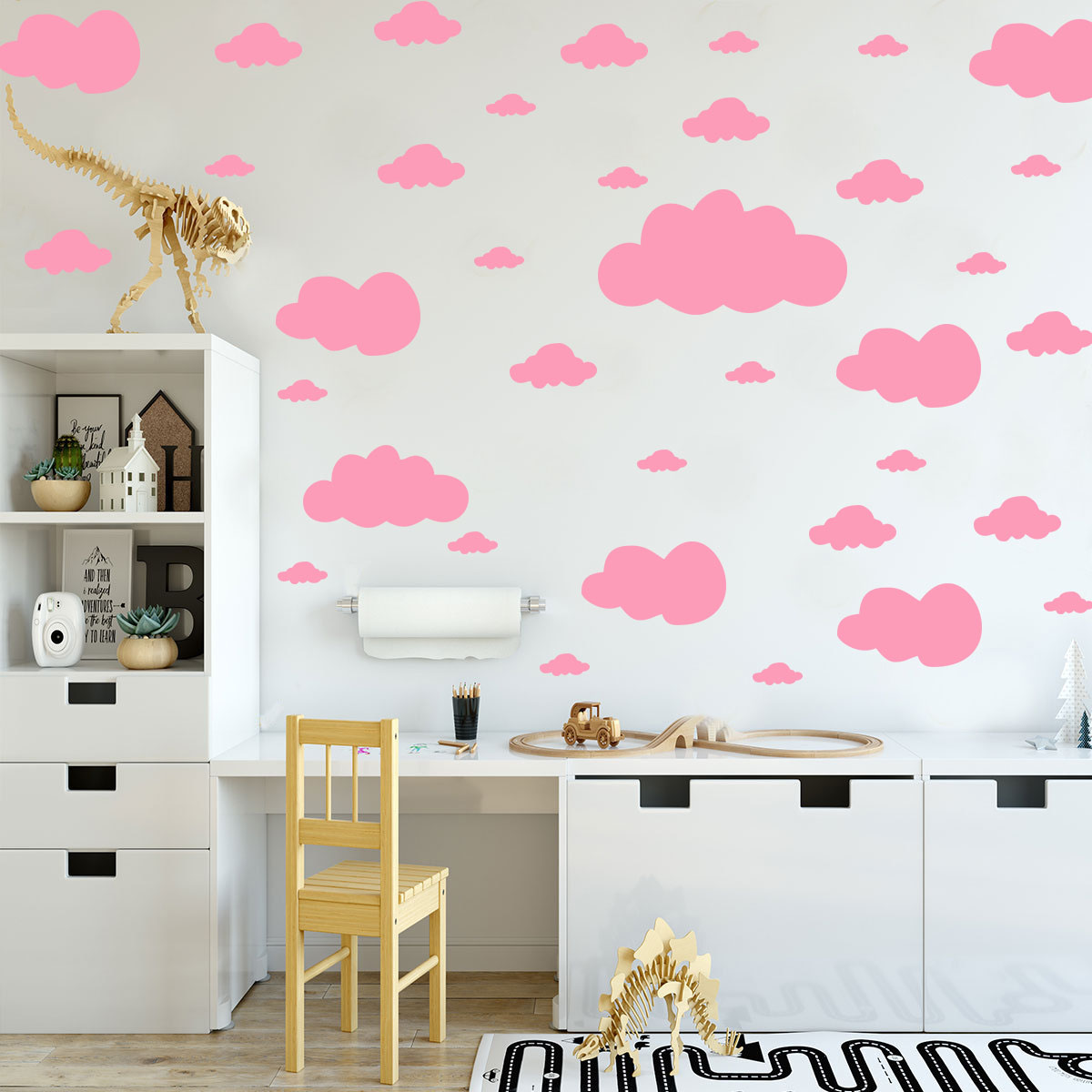 68 قطعة DIY الغيوم ملصقات جدار - مراجعة Commercial Kitchen Tiles وسعره