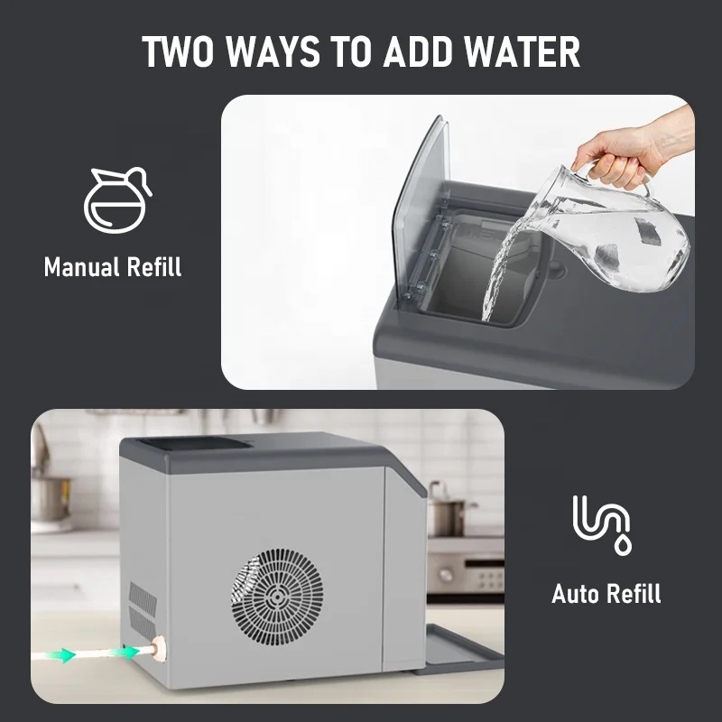 ماكينة صنع الثلج التجارية 33LB - مراجعة Commercial Kitchen Ice Machine وسعره