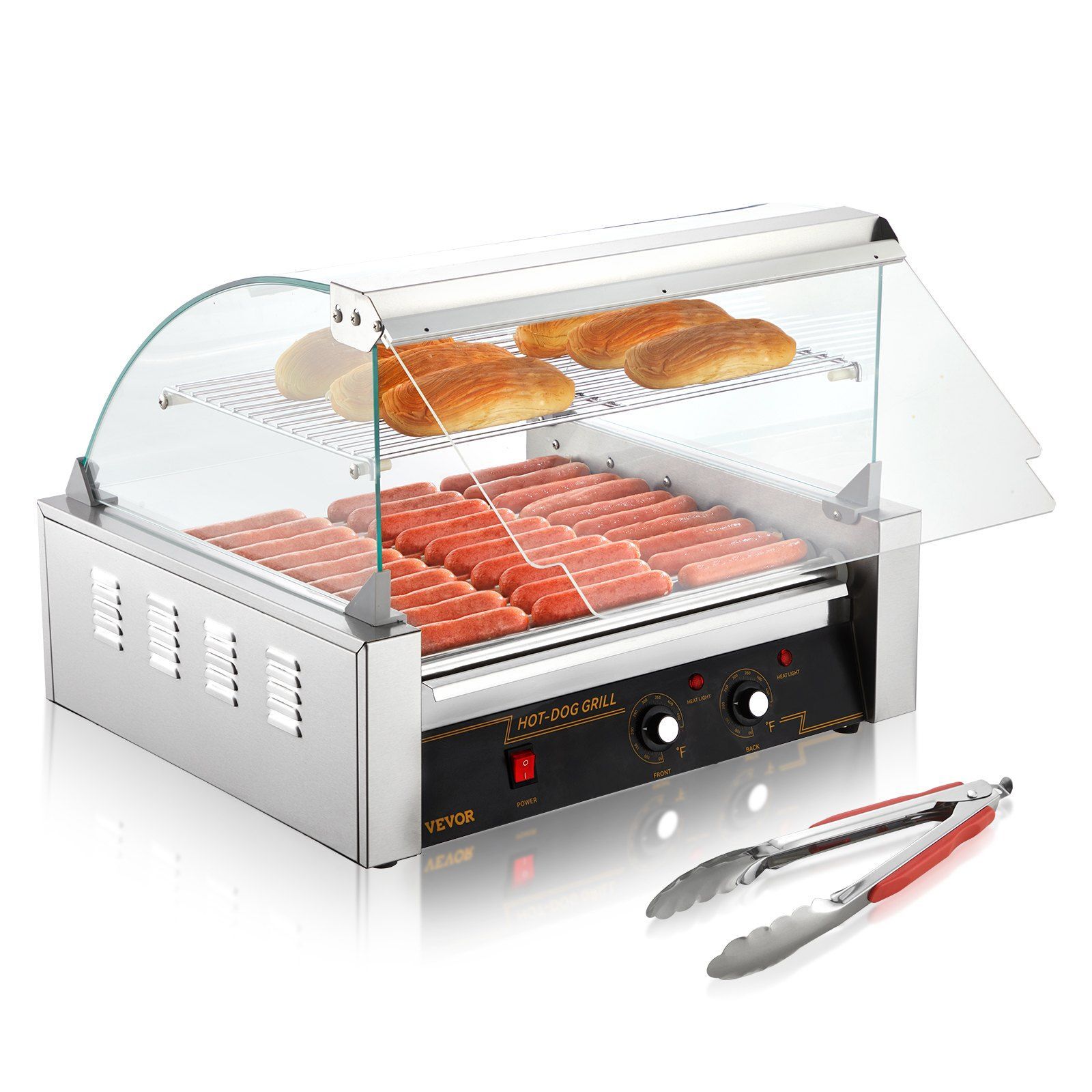 آلة شواء النقانق بسعة 30 نقانق - مراجعة Hot Dog Roller Grill وسعره