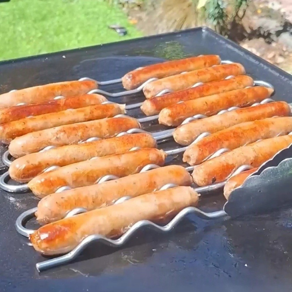 رف أسطوانة سجق للشواء من الفول - مراجعة Hot Dog Roller Grill وسعره
