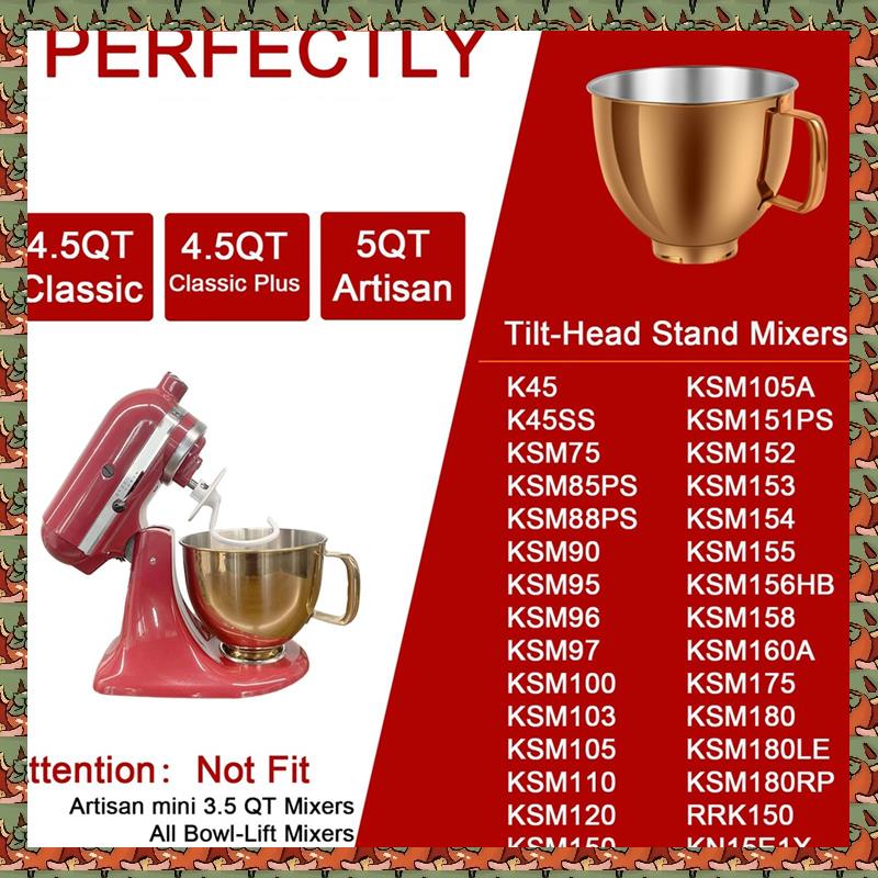 وعاء خلاط من الفولاذ المقاوم ل - مراجعة Kitchenaid Mixer Artisan 5Qt وسعره
