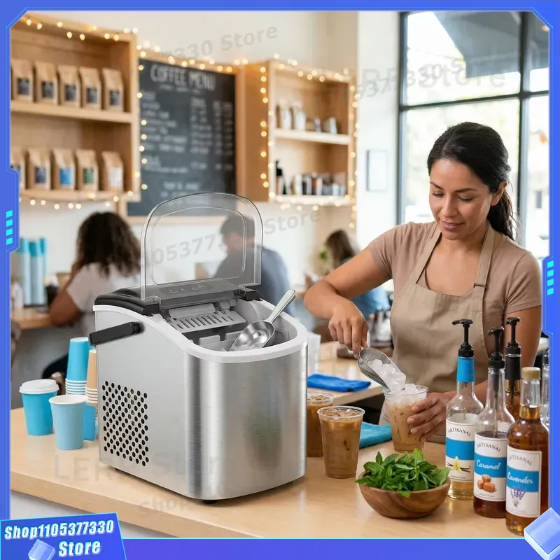 آلة صنع الثلج التجارية بسعة 26 - مراجعة Commercial Kitchen Ice Machine وسعره